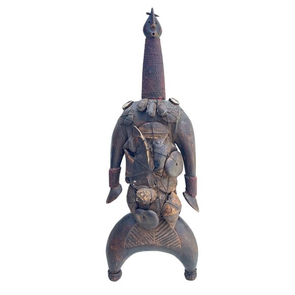 Male Namji doll fetish Fertility figure Wooden African Figurine Statue - Picture 1 of 16